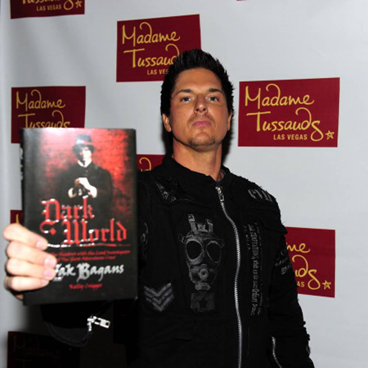 Zak Bagans from "Ghost Adventures" arrives for a meet & greet at Madame Tussauds Las Vegas