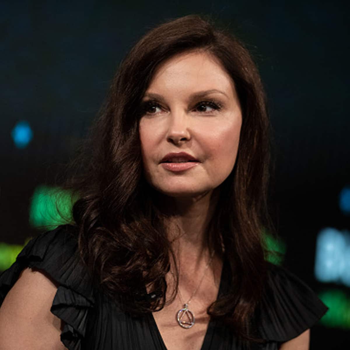 Ashley Judd speaks during the Bloomberg Business of Equality conference in New York