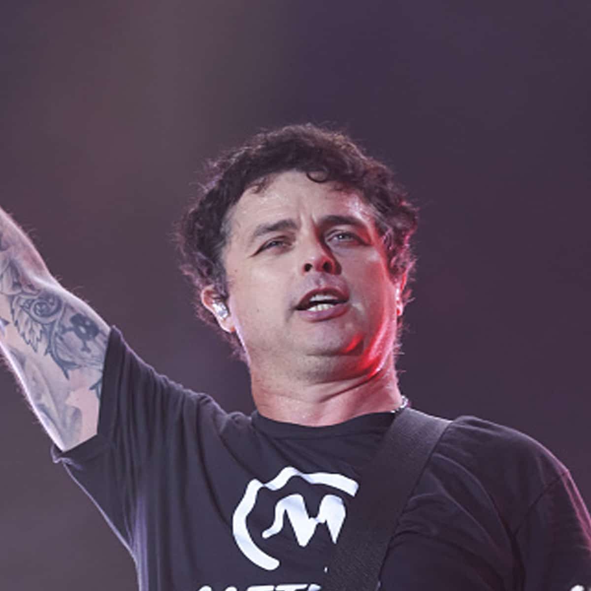Billie Joe Armstrong of Green Day performs during day 4 of the Lollapalooza Festival at Grant Park