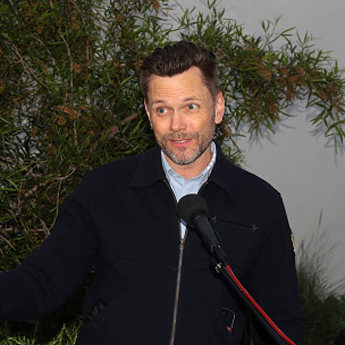 Joel McHale attends Vintage Hollywood in support of GO Campaign at The Park Santa Monica