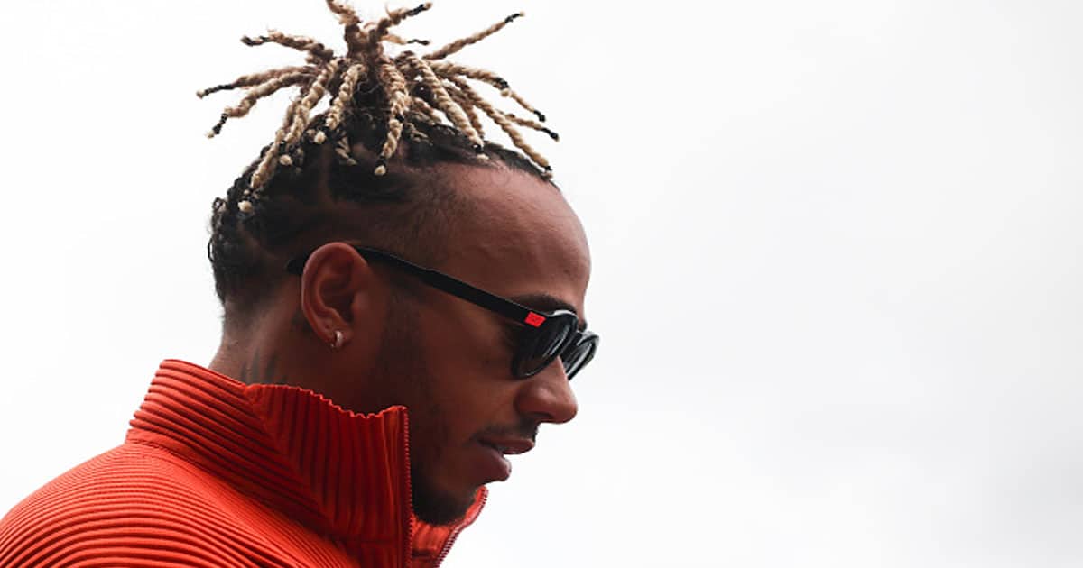 Lewis Hamilton of Mercedes arrives the circuit ahead of the Formula 1 Hungarian Grand Prix