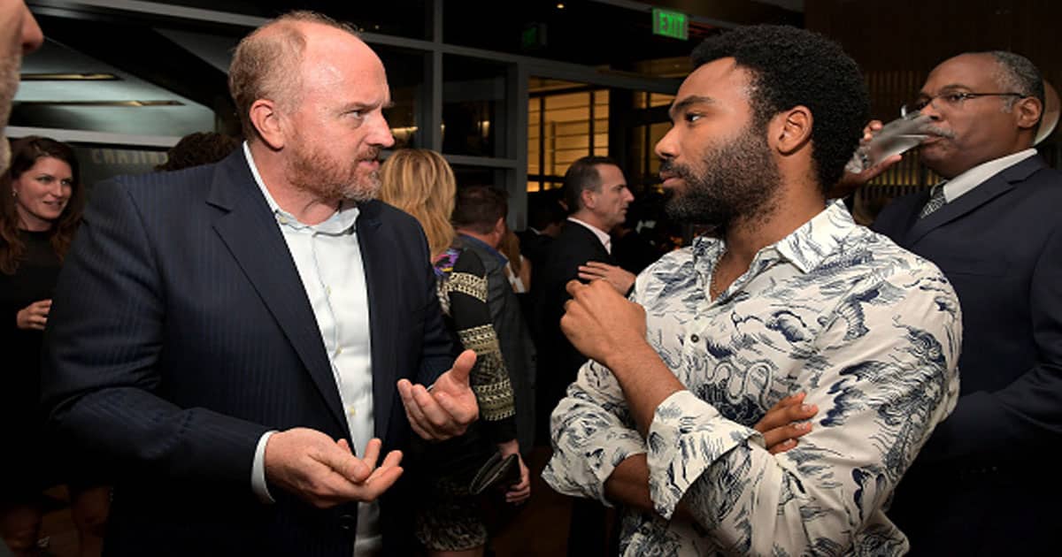 Louis C.K. (L) and Donald Glover attend FX Networks celebration of their Emmy nominees in partnership with Vanity Fair at Craft