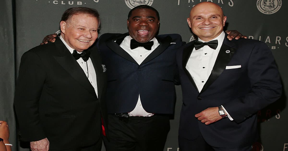 (L-R) Marvin Scott, Tracy Morgan and Arthur Aidala attend the Friars Club gala honoring Tracy Morgan with the Entertainment Icon Award