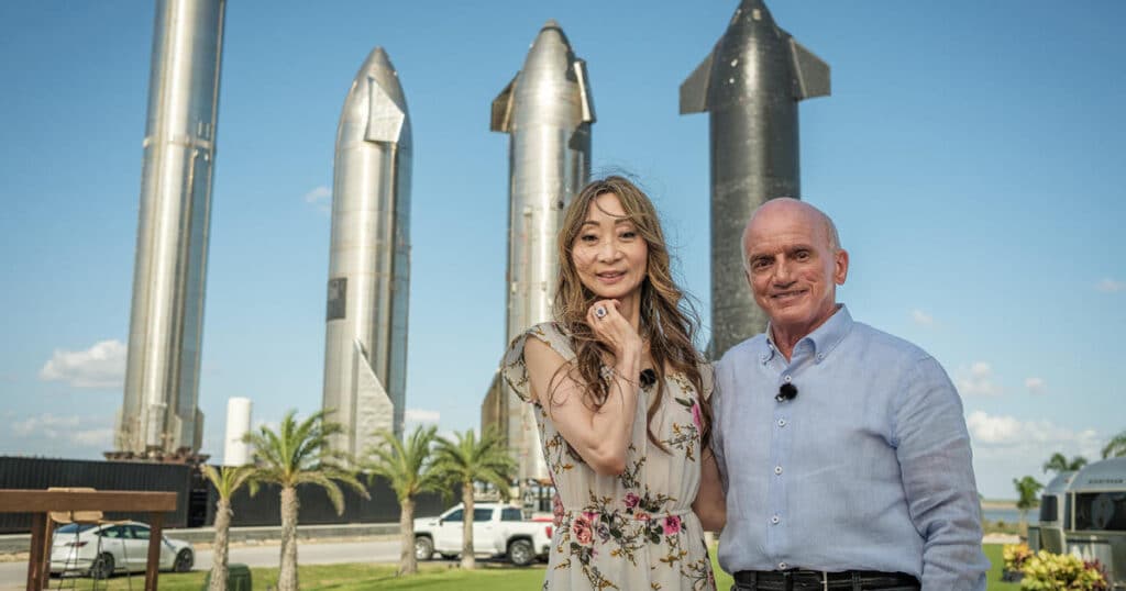 Dennis Tito and his wife